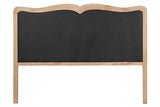 CABECERO CAPITONE LINO MADERA CAUCHO 160x4x120 CM