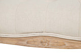 PIE DE CAMA LINO CAPITONE PATAS MADERA 110x36x47CM