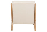 SILLON MADERA DE CAUCHO LINO BEIGE 66x85x74 CM