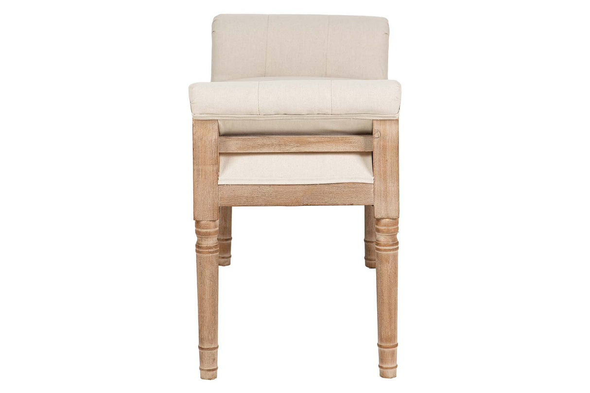 PIE DE CAMA TACHUELAS PATAS MADERA 108x41x59 CM