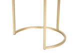 Setzen Sie 2 goldene Goldtische 41x41x50/35x35x43cm