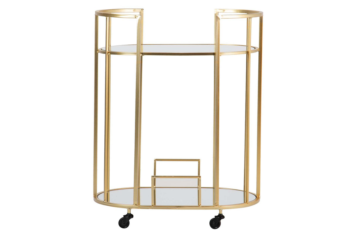 Goldmetall -Wagen 60x40x75 cm