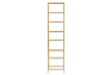 ESTANTERIA METAL DORADA BALDAS CRISTAL 60x42x174CM
