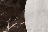 SET 2 MESAS NIDO MARMOL METAL 60x60x41/50x50x38 CM