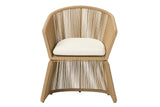 SILLA RATAN SINTETICO NATURAL 59x68x83 CM