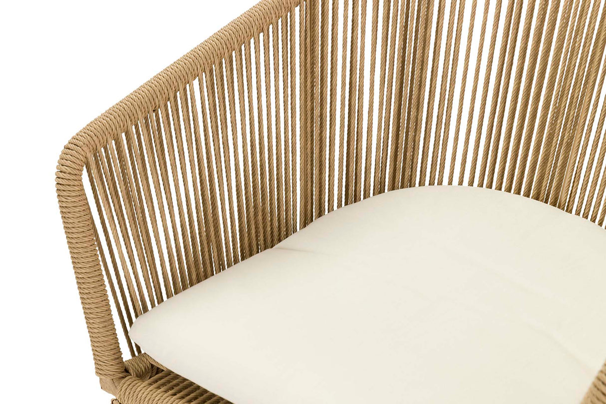 SILLA RATAN SINTETICO NATURAL 59x68x83 CM