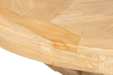 Table ronde en bois 140x140x78 cm