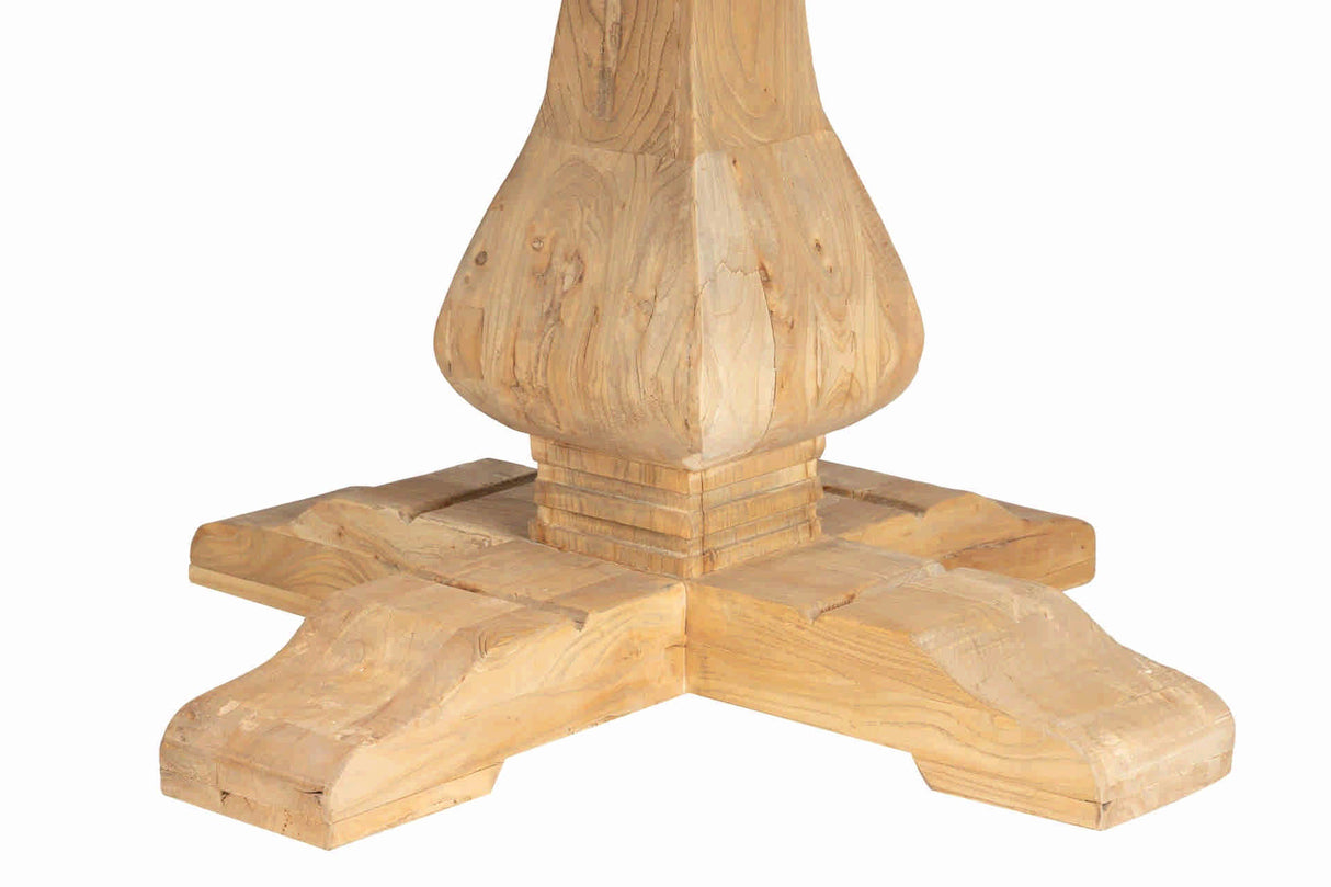 Table ronde en bois 140x140x78 cm