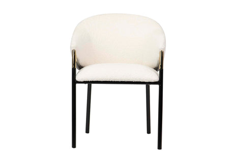 Atlanta White Textile Chair 57x57x79 cm