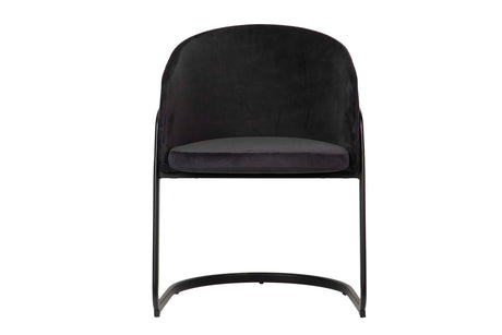 SILLA VELVET NEGRO SITKA 58x58x79 CM