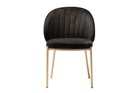 SILLA VELVET NEGRO LALI 57x55x80 CM