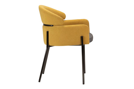 Royal Yellow Velvet Chair 57x58x78 cm