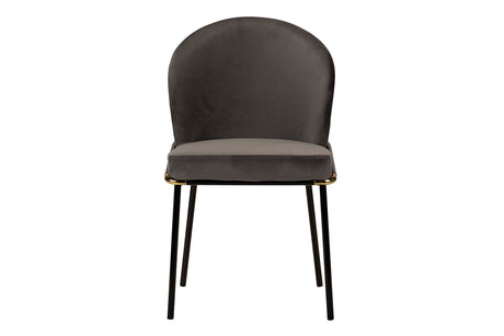 Velvet Grey Kania Chair 50x56x83 cm