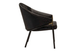 Velvet Black Atlanta Chair 64x69x78 cm