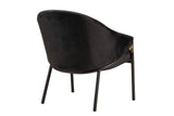 Velvet Black Atlanta Chair 64x69x78 cm