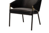 Velvet Black Atlanta Chair 64x69x78 cm