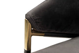 Velvet Black Atlanta Chair 64x69x78 cm