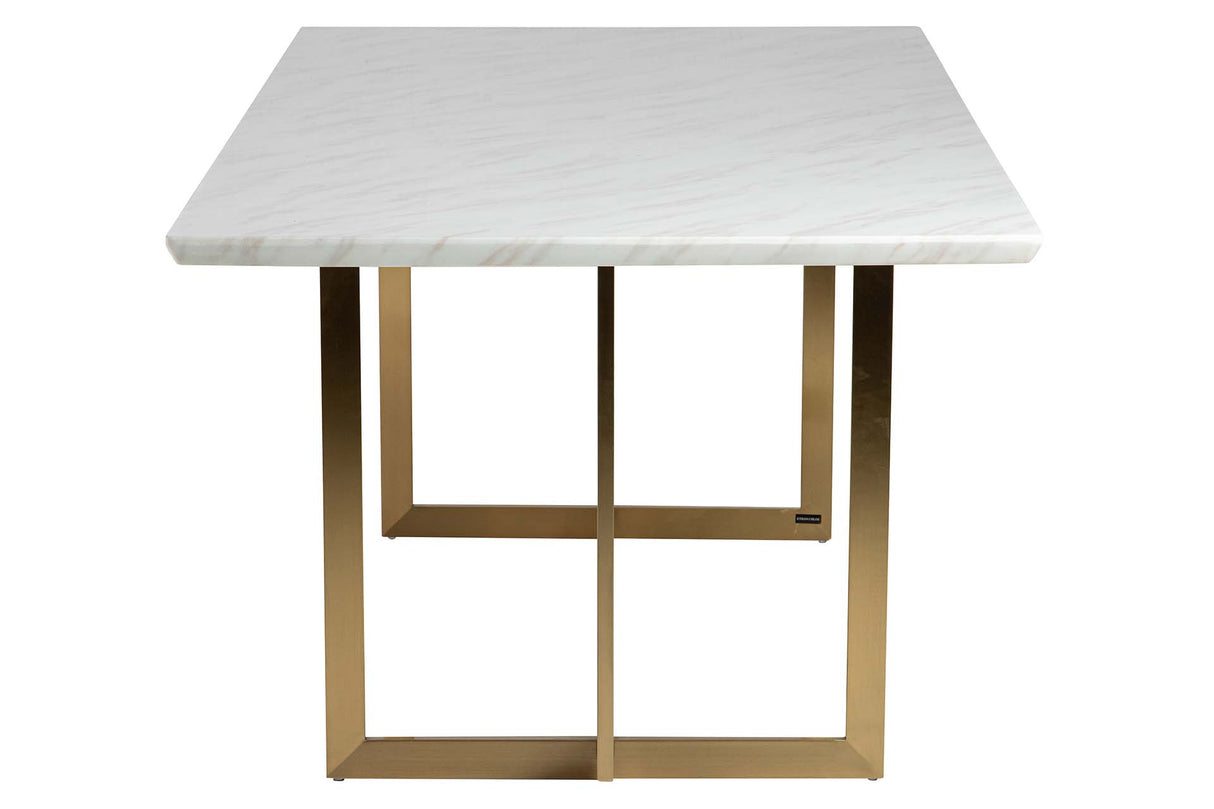 MESA COMEDOR  MARMOL INOXIDABLE TEBAS 220x100x76 CM