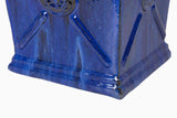 MACETERO GRES AZUL EXTERIOR 48x48x56 CM