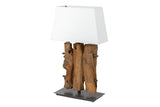 Tri 40x20x80 cm lampe en bois en bois