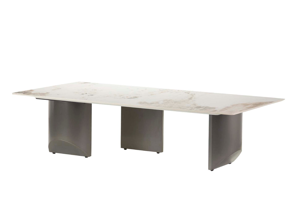 MESA CENTRO MARMOL SINT. KASGAR 140x70x35 CM