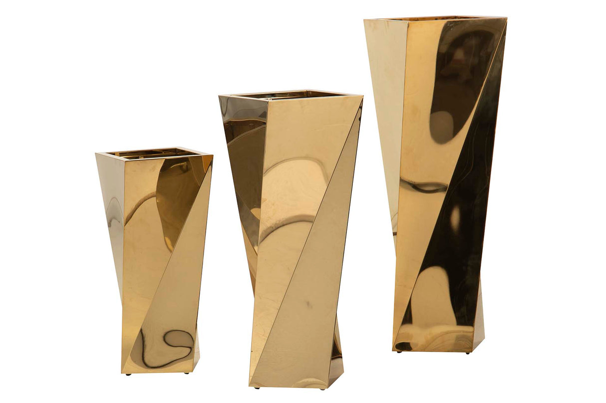 SET 3 MACETEROS 36x36x110 33x33x90 30x30x70 CM