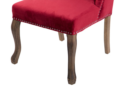 Velvet Red Capitone Nelson 64x70x105 cm