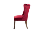 SILLA VELVET CAPITONE ROJO NELSON 64x70x105 CM