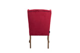 SILLA VELVET CAPITONE ROJO NELSON 64x70x105 CM