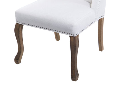 Chaise lino captone beige nelson 64x70x105 cm