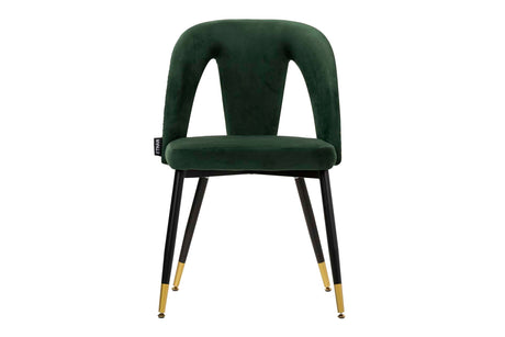 Stowe Green Velvet Chair 49x54x78 cm