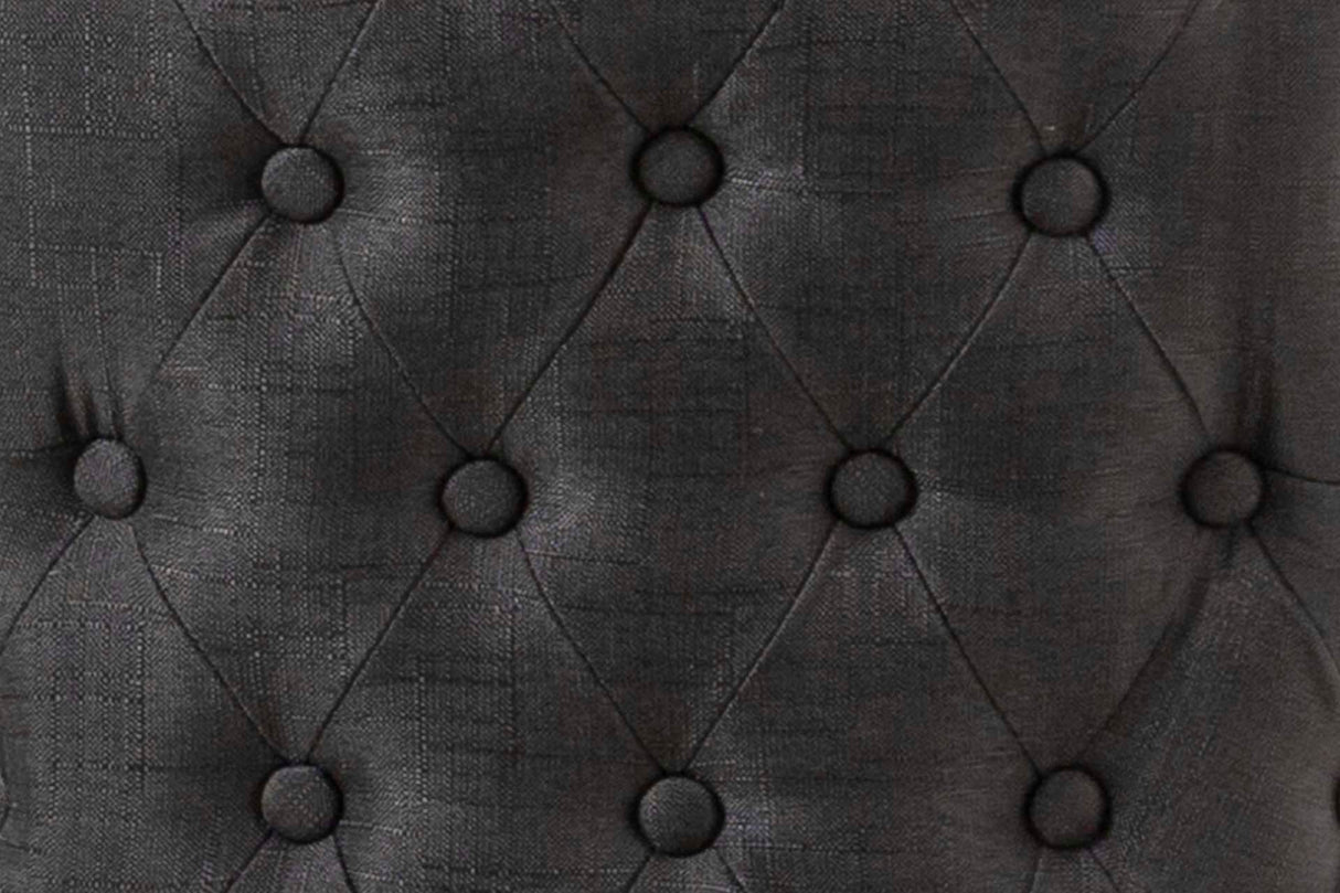 Black Lino Potomac 56x62x96 cm sedia a lino