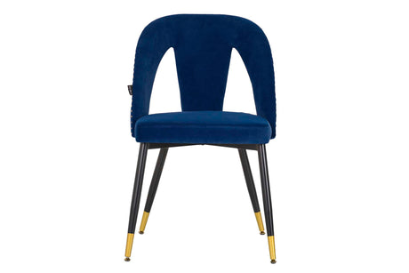 SILLA VELVET AZUL STOWE 49x54x78 CM