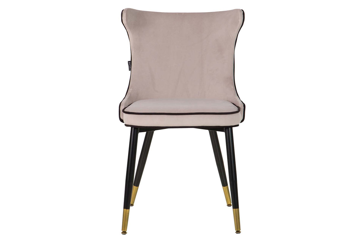 SILLA VELVET GRIS ASPEN 49x54x82 CM