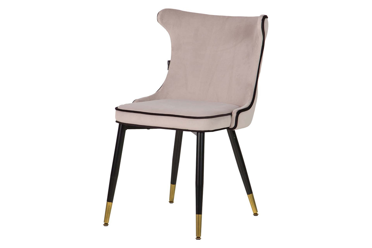 Aspen Grey Velvet Chair 49x54x82 cm