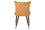 SILLA TACHUELAS VELVET AMARILLO ASPEN 49x54x82 CM