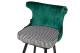 TABURETE BAR VELVET VERDE CLINTON 46x53x105 CM