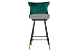 TABURETE BAR VELVET VERDE CLINTON 46x53x105 CM