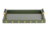 Plateau mdf vert foncé 45x31x9 cm