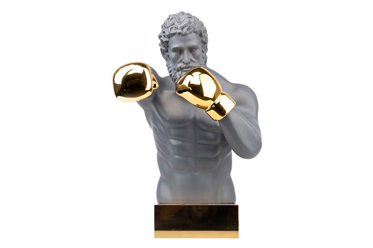 Figur Dekoration Grau Metall 33x56x56 cm