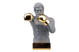Figur Dekoration Grau Metall 33x56x56 cm