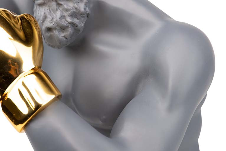 Figur Dekoration Grau Metall 33x56x56 cm