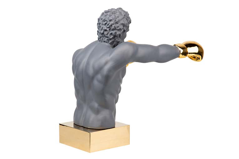 Figur Dekoration Grau Metall 33x56x56 cm