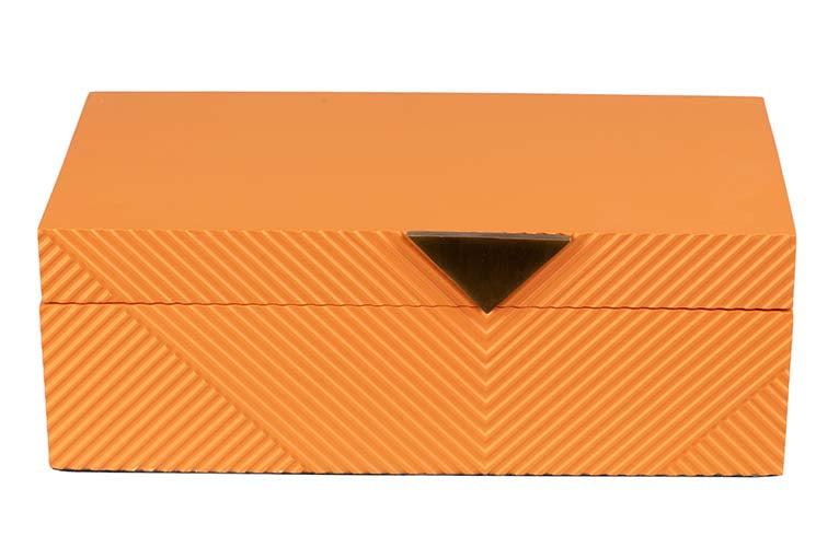 Resina / scatola metallica 28x16x10 cm