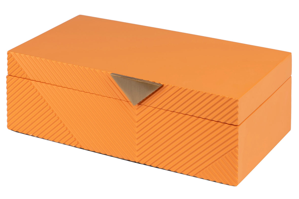 Resina / scatola metallica 28x16x10 cm