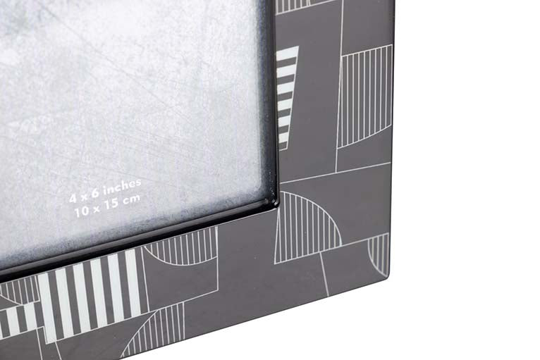 MDF Black Grey Black 10x15 cm