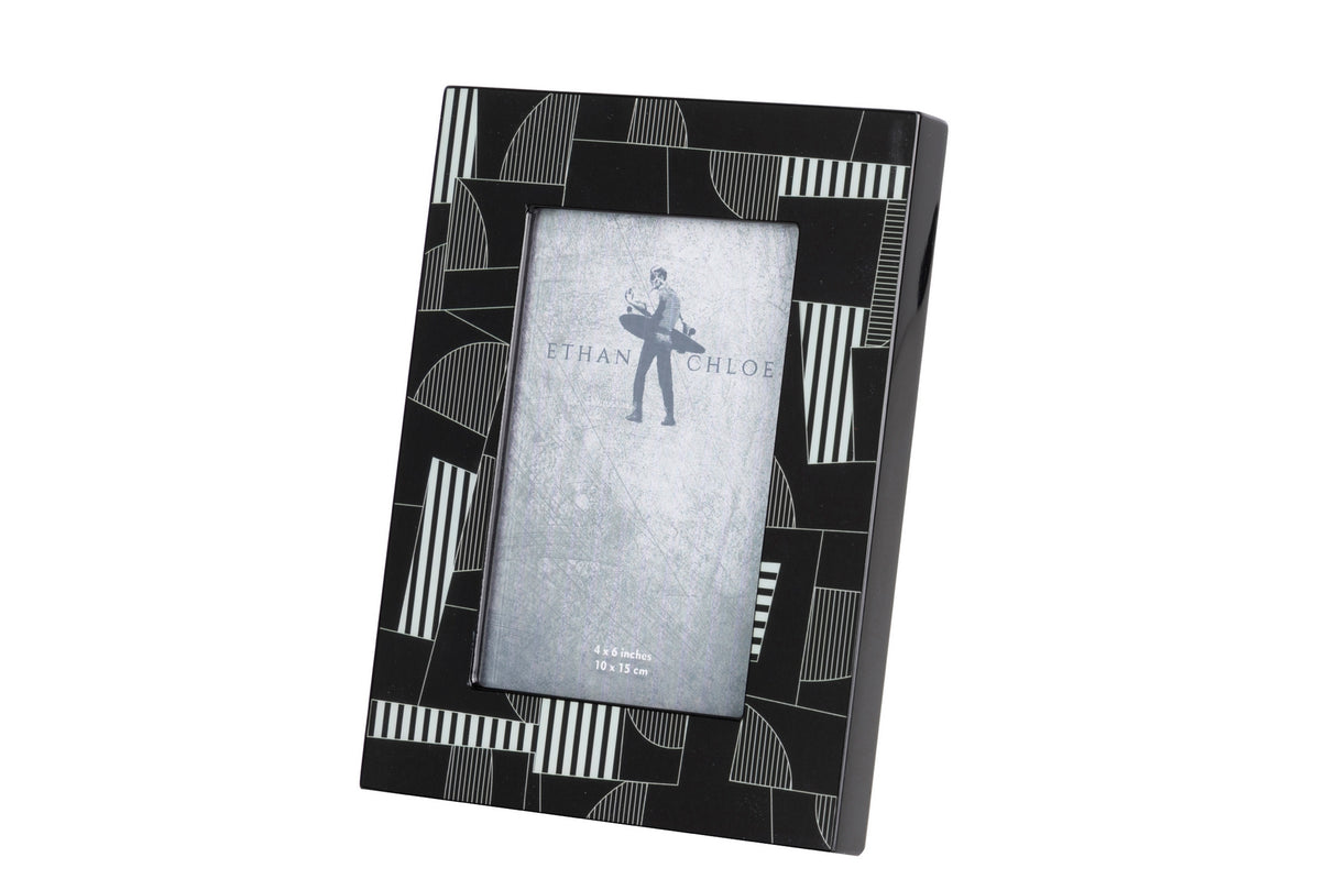 MDF Black Grey Black 10x15 cm