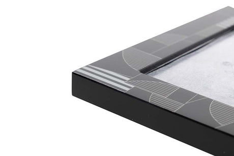 Schwarz graue MDF -Pors 15x20 cm