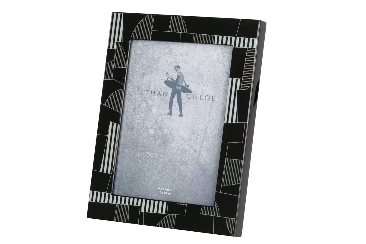 Schwarz graue MDF -Pors 15x20 cm