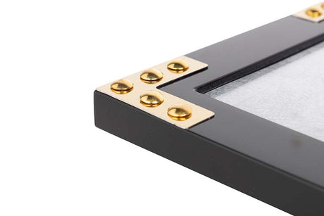 Golden schwarzer MDF / Metallpors 15x20 cm